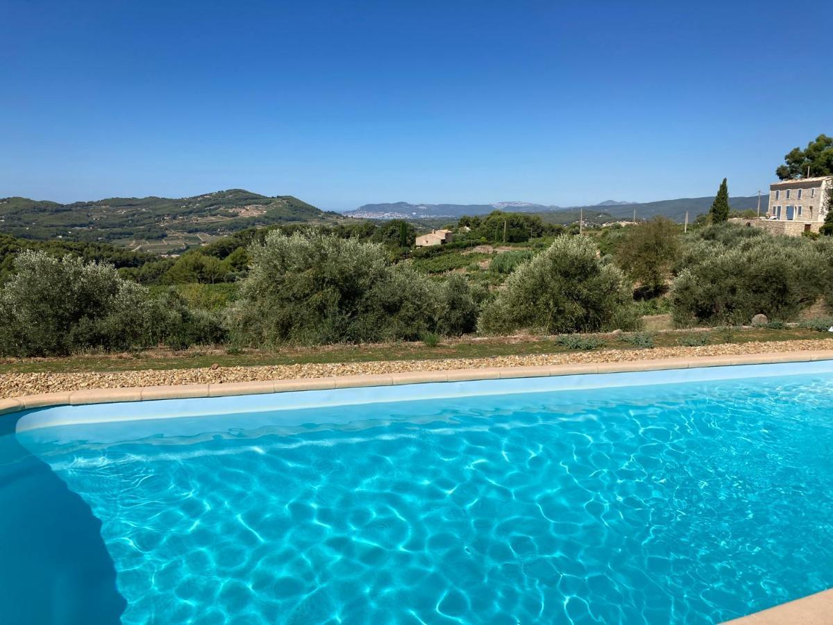 La Venturonne Appartement Neuf Rez De Jardin 45 M2 Vue Mer Et Vignes 10 Mn Des Plages Le Beausset Exteriör bild